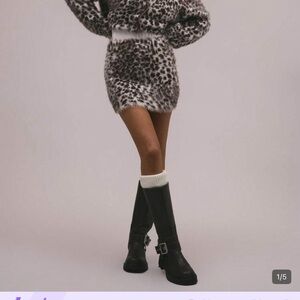 Leopard Print Mini Skirt